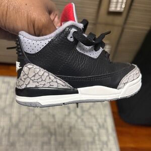 Jordan Kids Black and White Sneakers